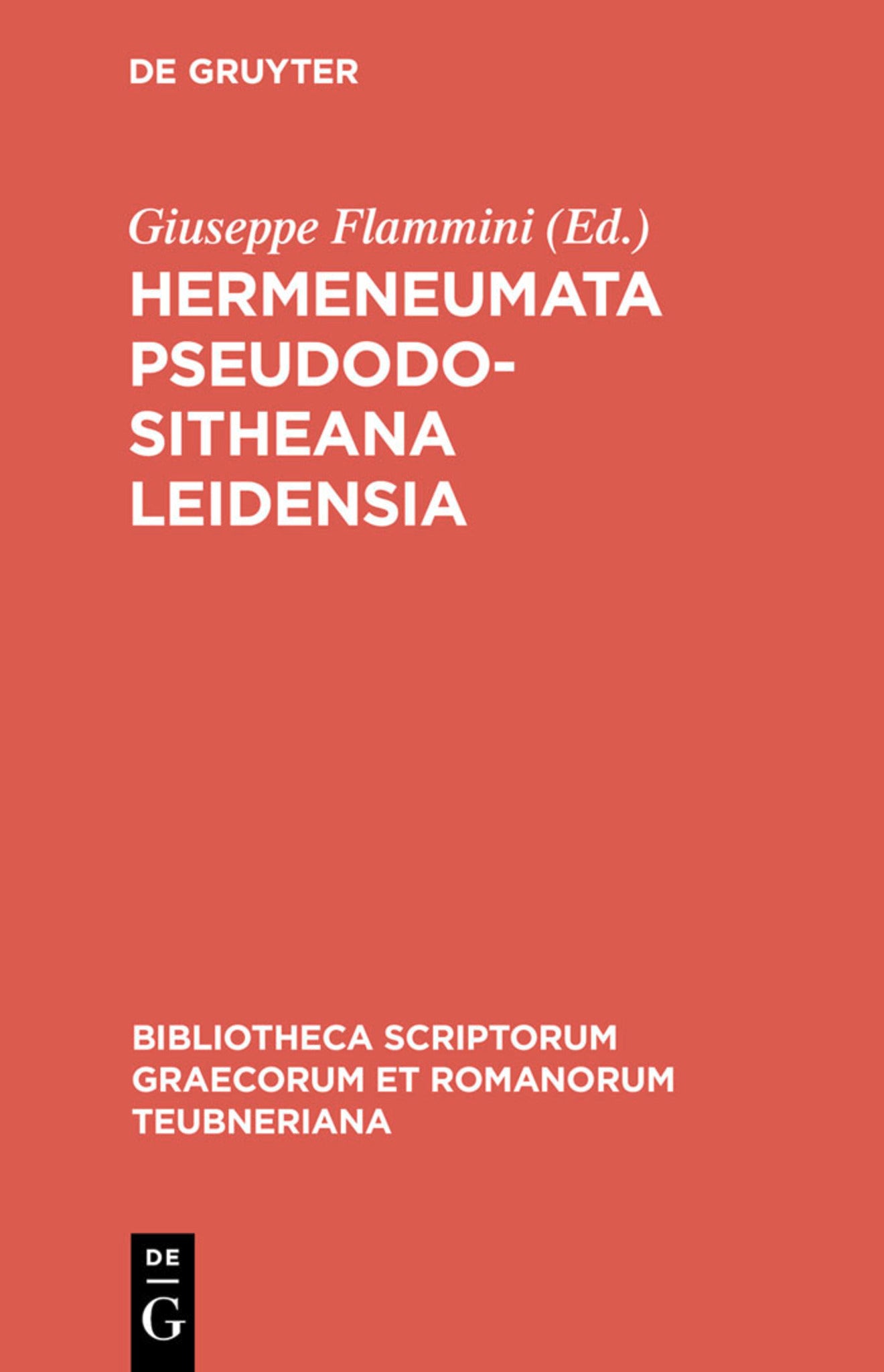 Cover image for Hermeneumata Pseudodositheana Leidensia ISBN 9783598712531